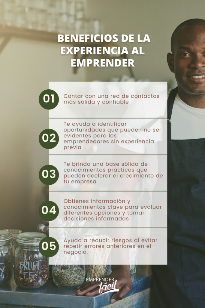 cómo la experiencia influye en el emprendimiento