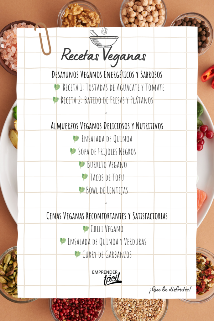 recetas veganas saludables