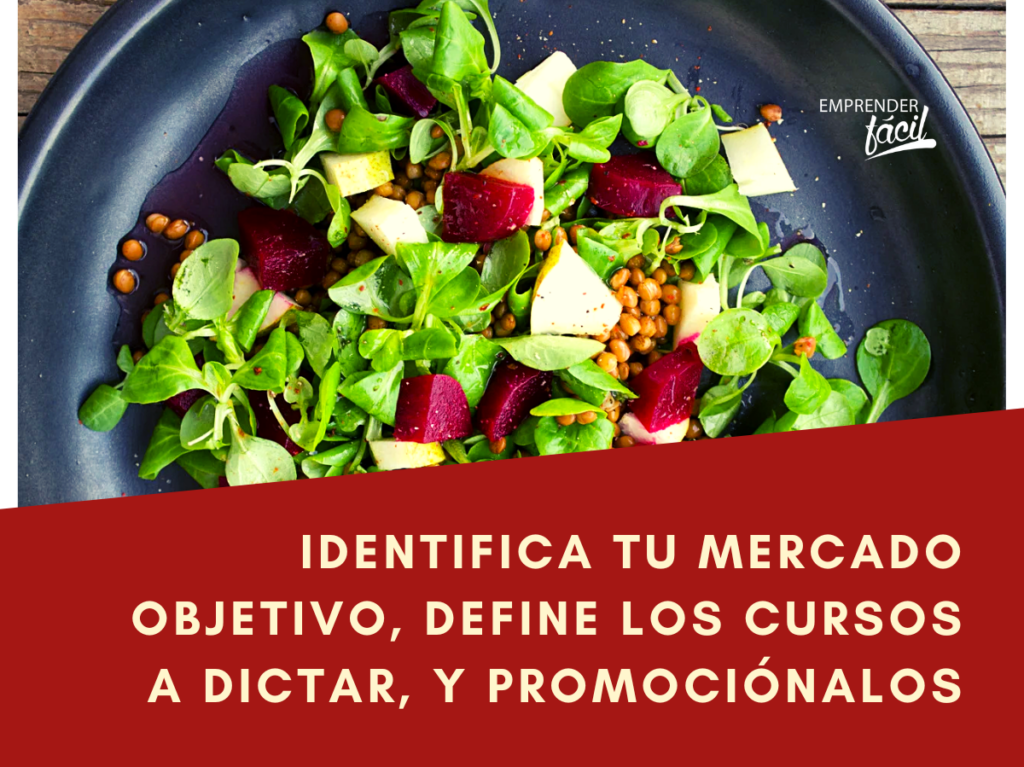 Emprende como instructor de cocina