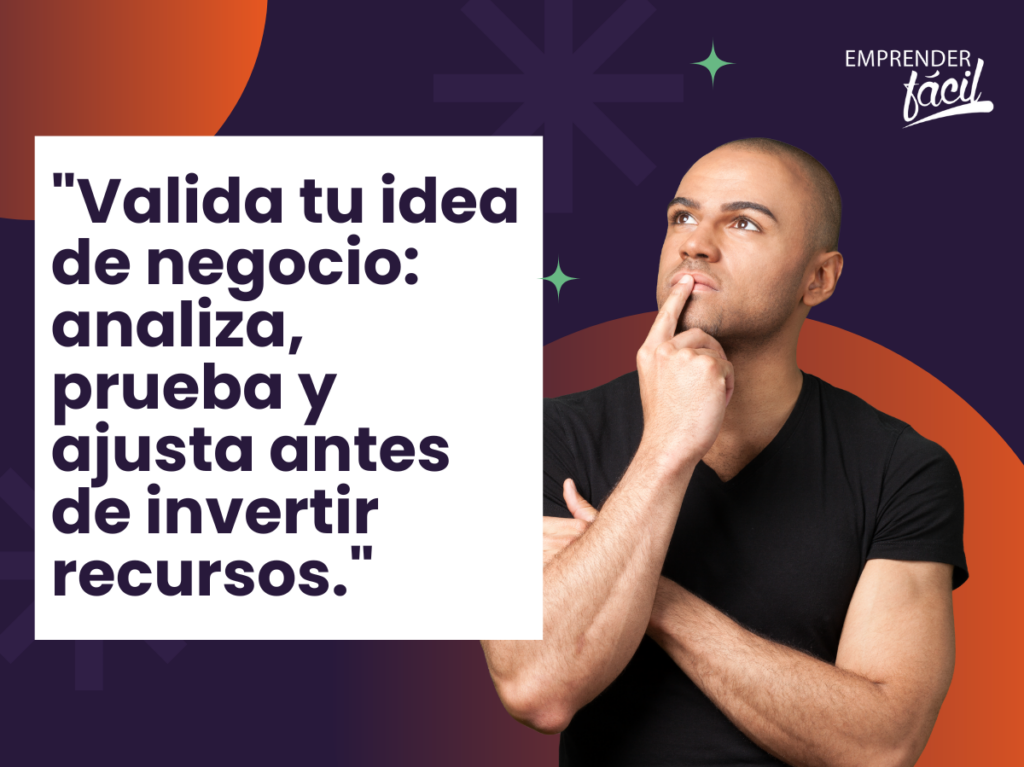 validación de la idea de negocio poner un negocio