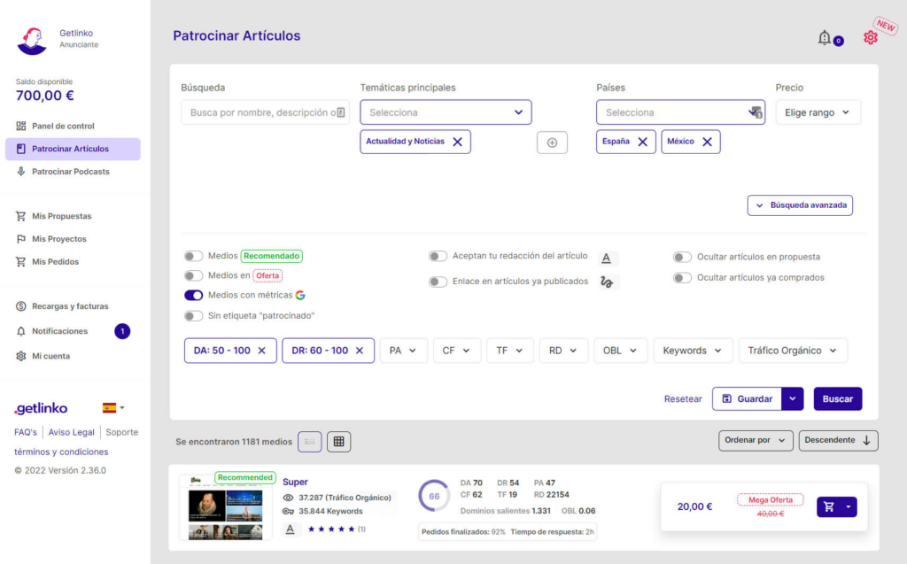 plataforma para comprar backlinks
