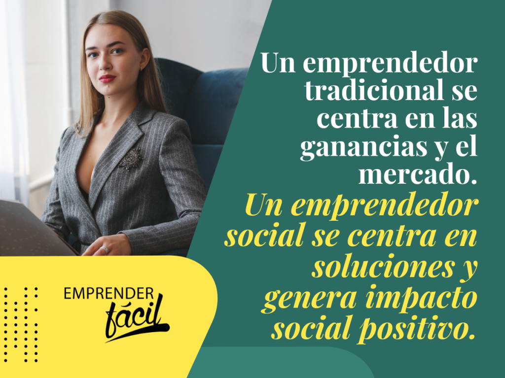 Emprendimiento social innovación. Diferencias con el emprendimiento tradicional