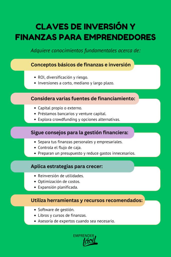 Guía básica de inversión y finanzas para emprendedores