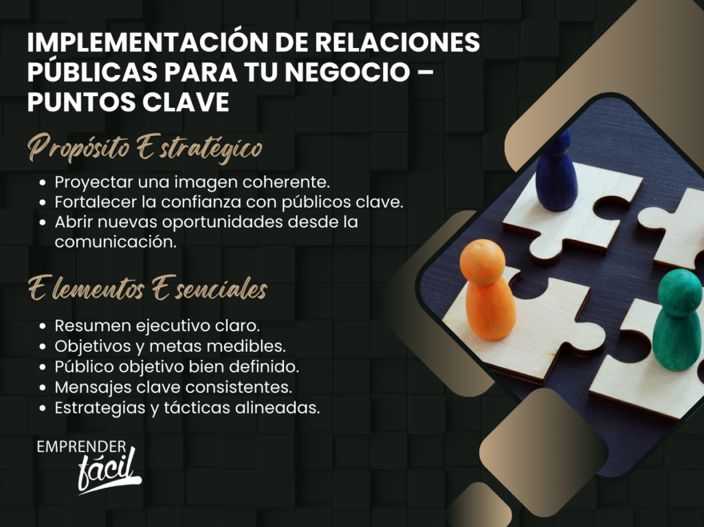 Implementación de las Relaciones Públicas para tu negocio