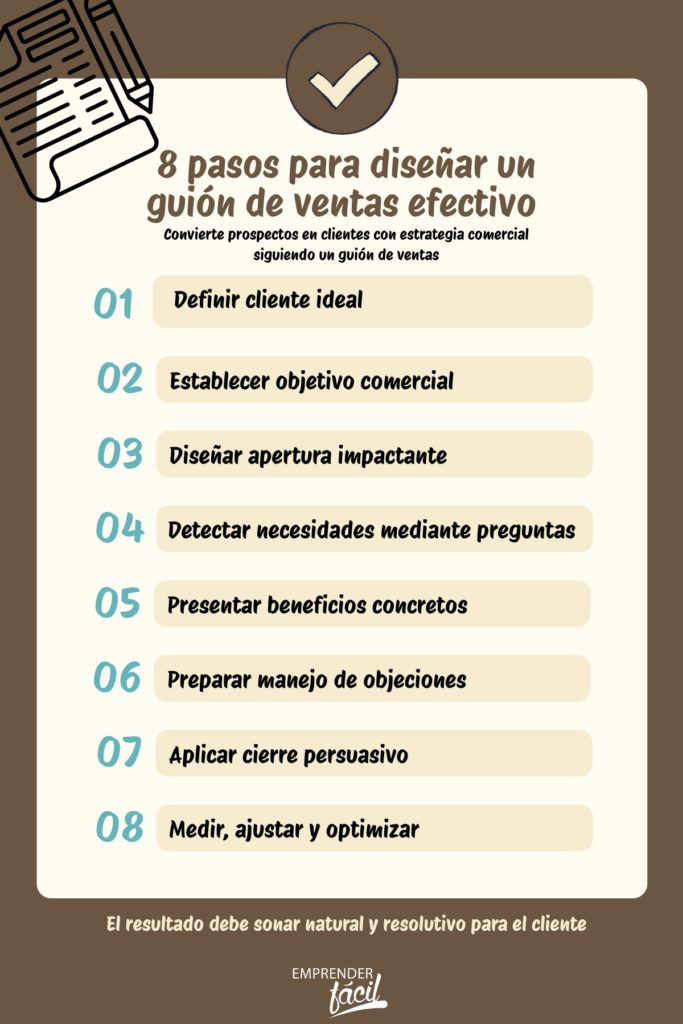 Cómo crear un guión de ventas efectivo paso a paso